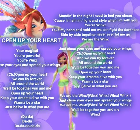 Open Your Heart Lyrics By Mad House I See You On