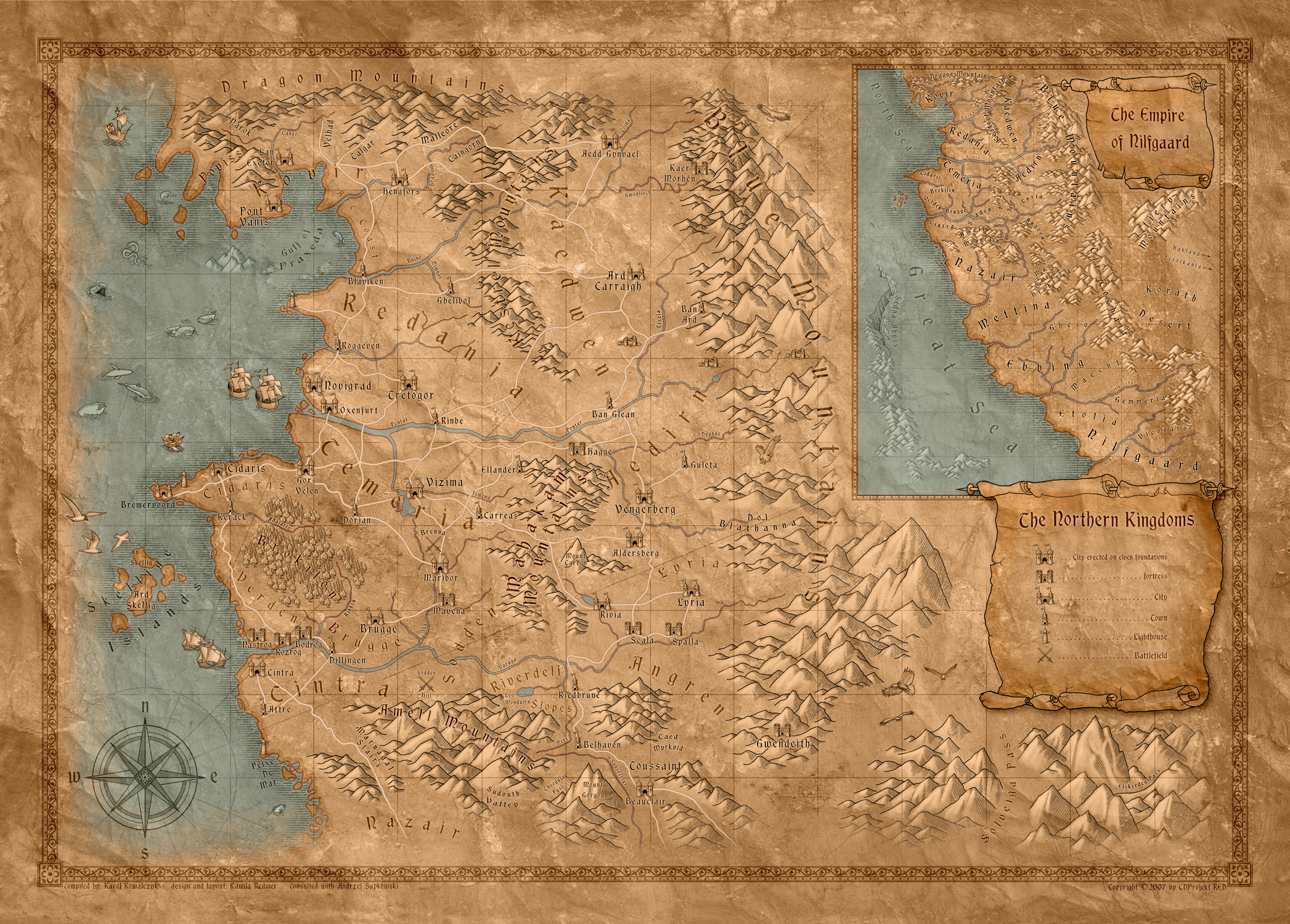 witcher map of the world World Map Witcher Wiki Fandom witcher map of the world