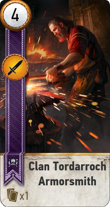 Clan Tordarroch Armorsmith Gwent Card Witcher Wiki Fandom