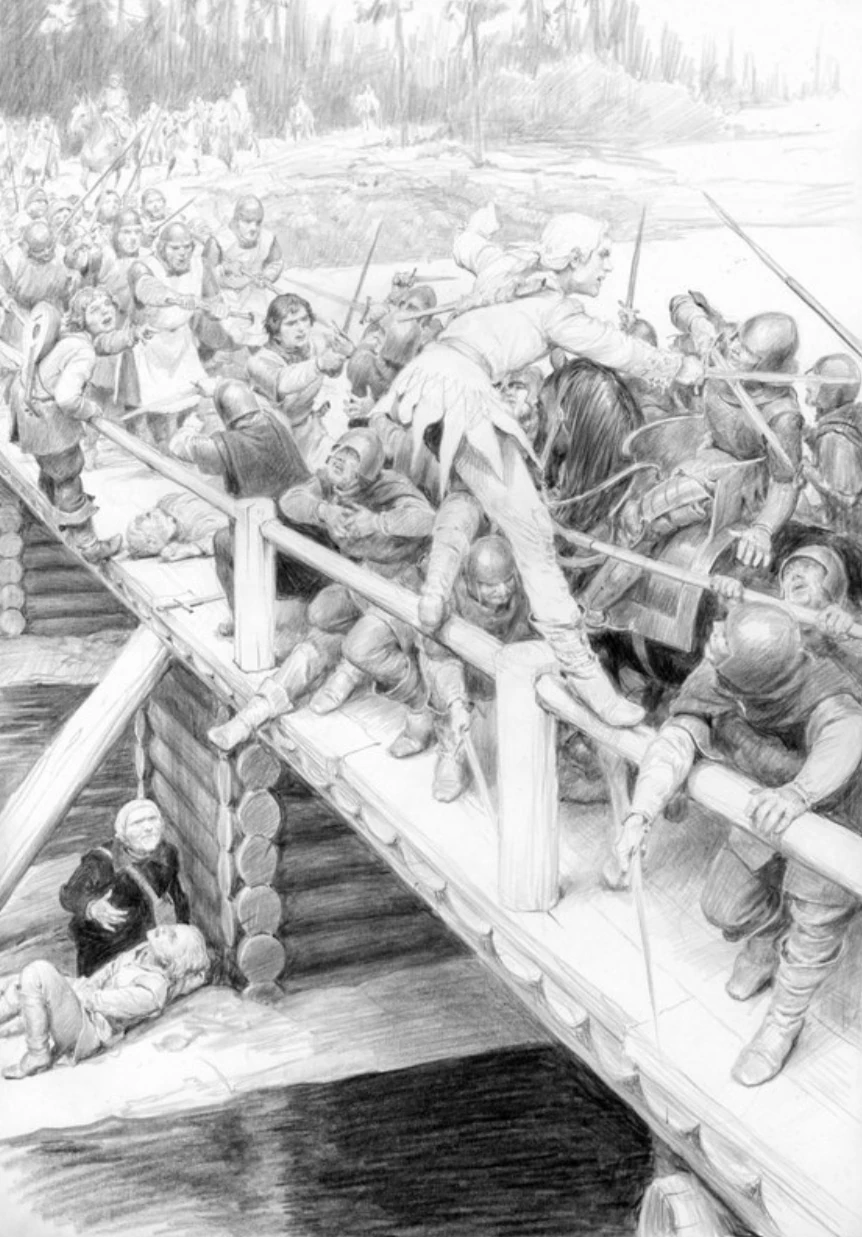 Battle For The Bridge On The Yaruga Witcher Wiki Fandom - 