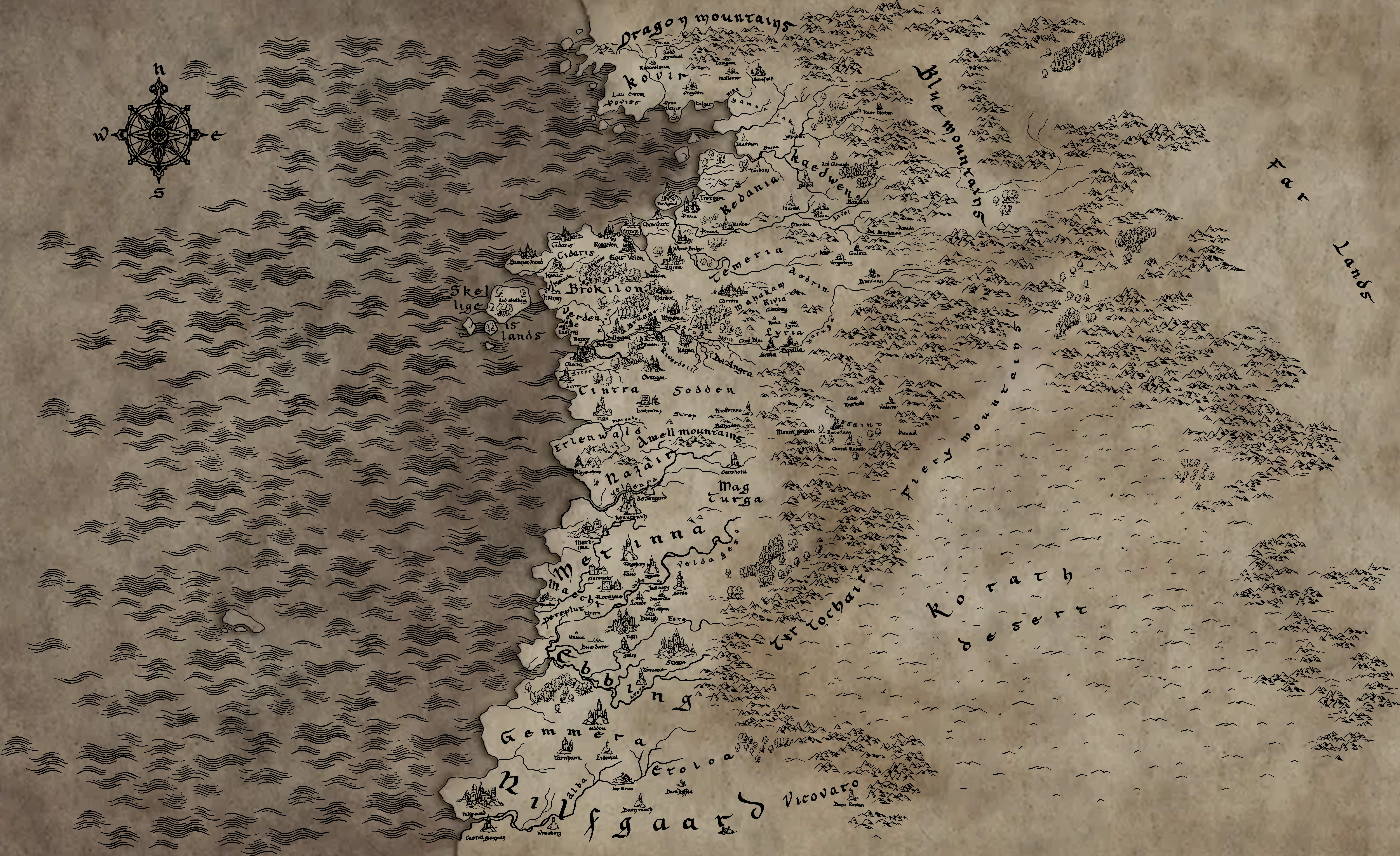 witcher map of the world World Map Witcher Wiki Fandom witcher map of the world