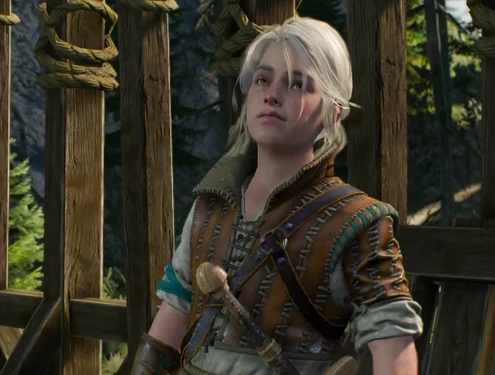 游戏《巫师  :狂猎》里的奇莉在凯尔·莫罕(kaer morhen)