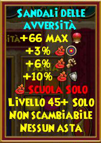 Sandali delle avversità stat