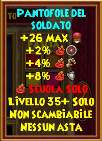 Pantofole del soldato stat