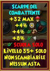 Scarpe del combattente stat