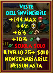 Veste dell'invincibile stat