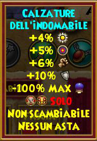 Calzature dell'indomabile stat