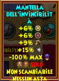 Mantella dell'invincibilità stat