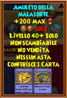 Amuleto della malasorte stat