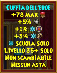 Cuffia dell'eroe stat
