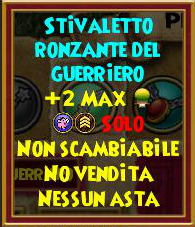 Stivaletto ronzante del guerriero stat