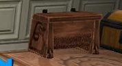 Carved Wooden Trunk