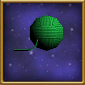 Ball of Green Yarn