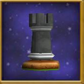 Black Rook Chesspiece