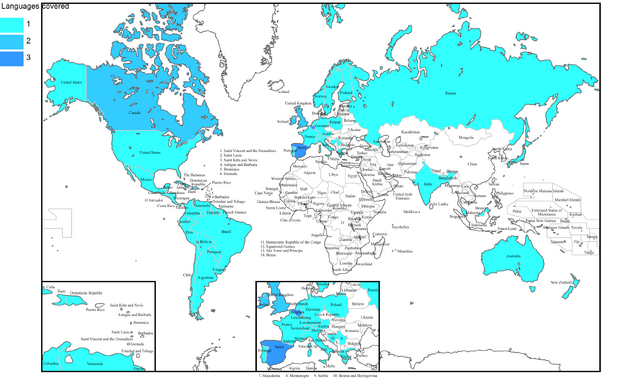 filewlb languages on world mappng