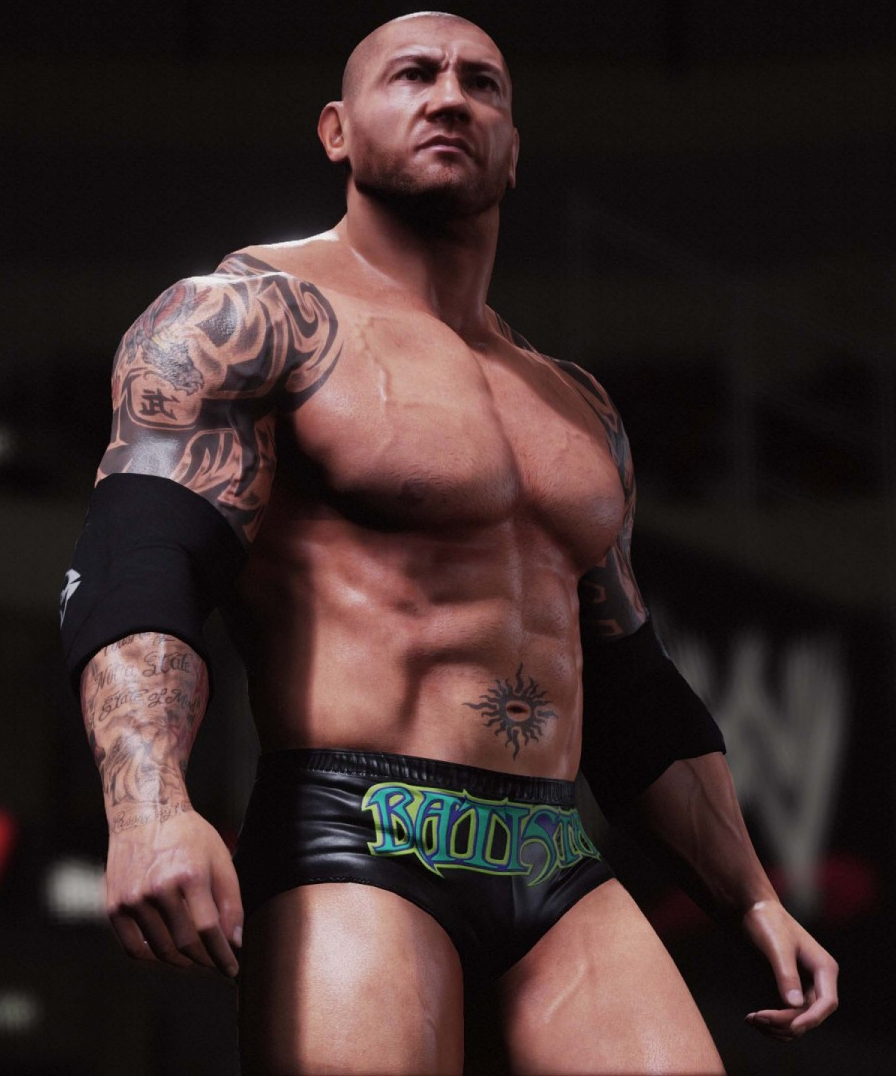 Batista Wrestlemania S Main Event Wiki Fandom - roblox randy orton attire