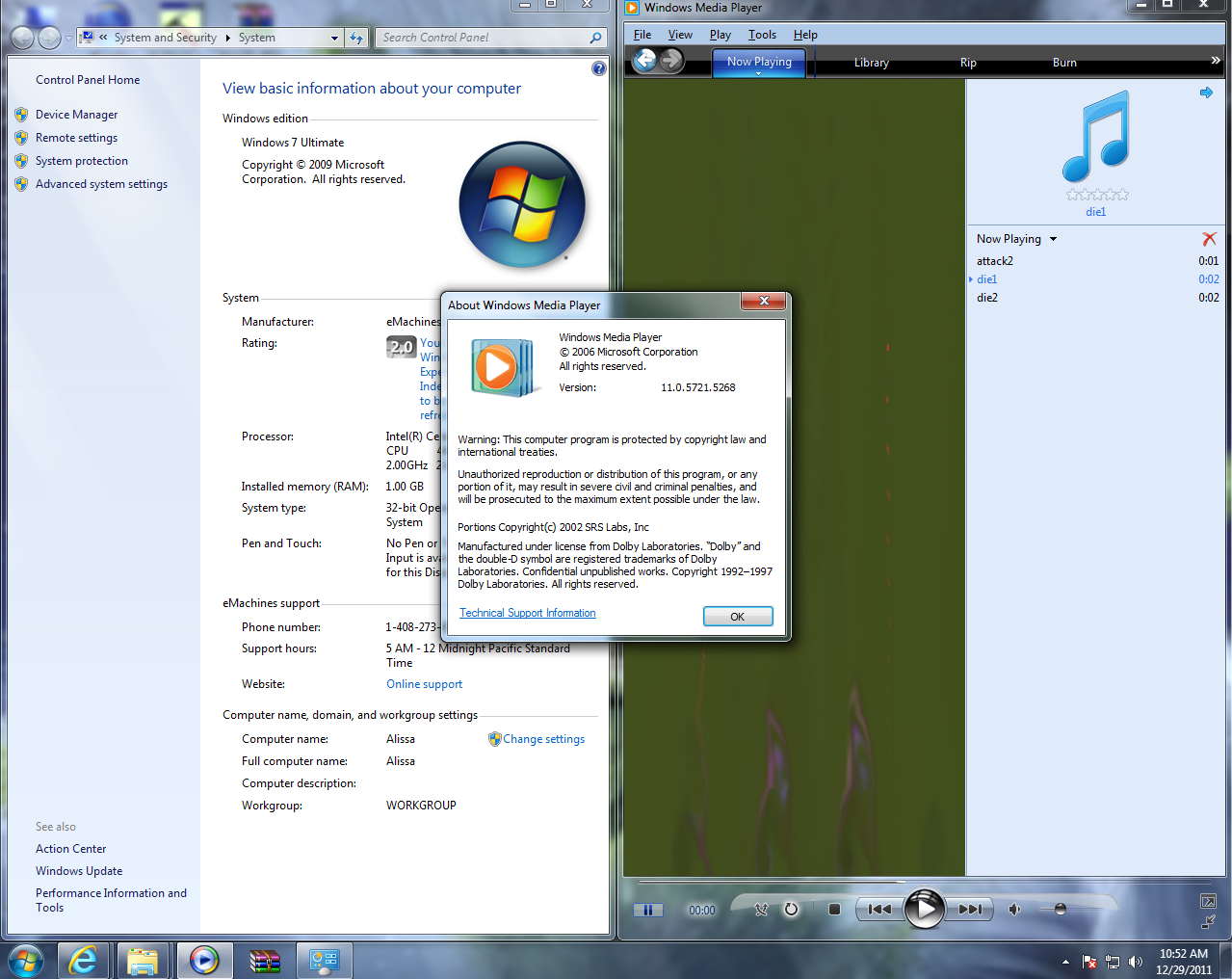 Windows Media Player 11 for Windows 7