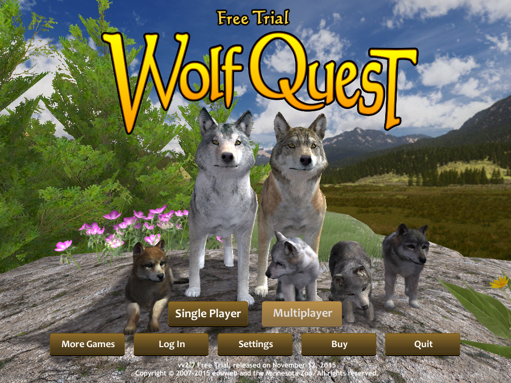 Wolfquest can people with different versions play with each other man
