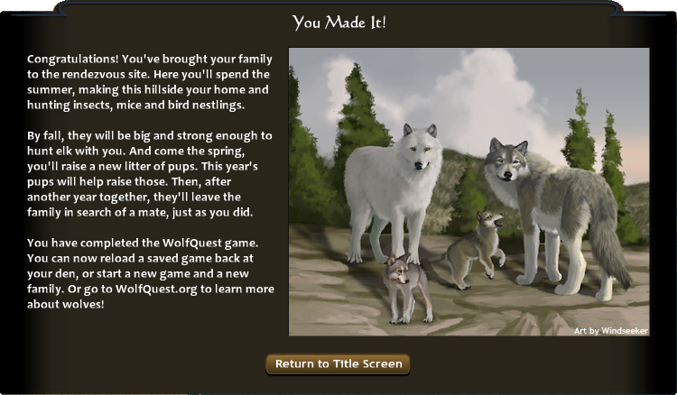 Wolf Quest Website Wolf Quest Website