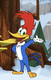 gorgeous gal woody woodpecker