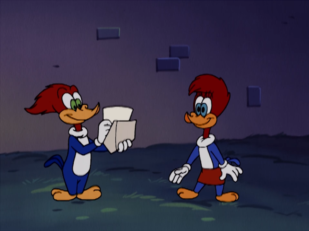 woody woodpecker stuck on you