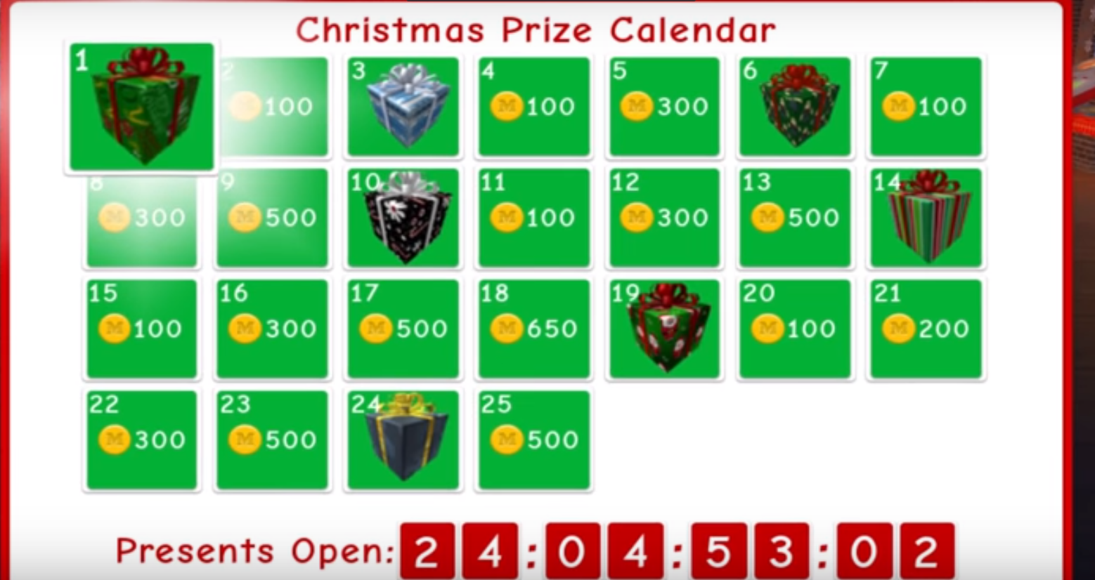 Roblox Event 2018 New Calendar