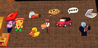 Roblox Pizza Place Stickers