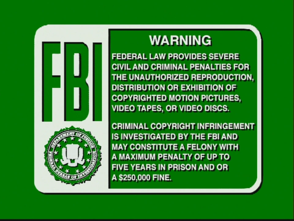 Image Disney Green FBI Warning (1991).png Twilight Sparkle's Media