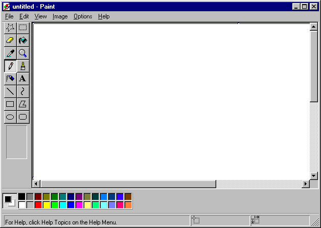 about blank windows 95