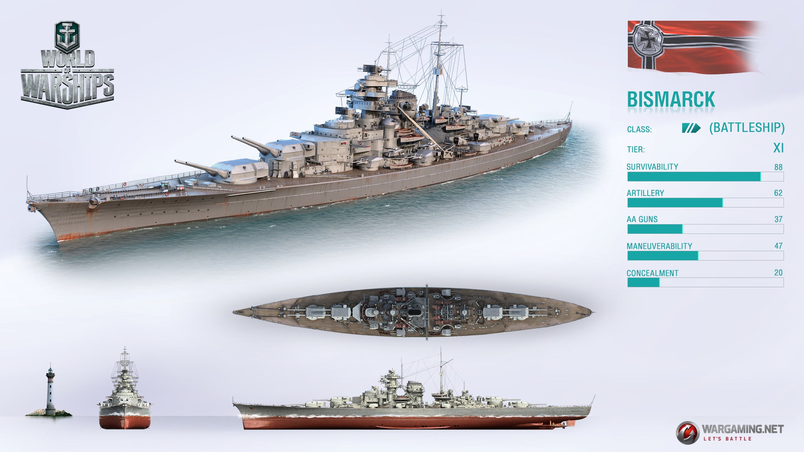Bismarck World Of Warships Wiki Fandom