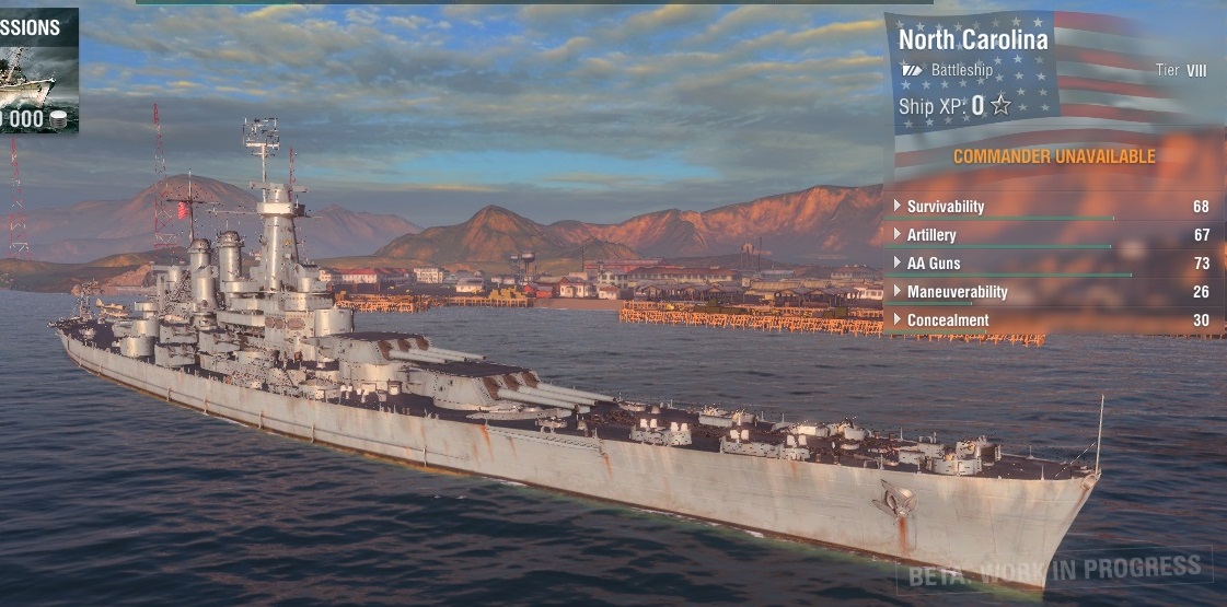 world of warships uss north carolina