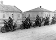 Bersaglieri infantry on motorcycles ride into Donetsk, Operation Barbarossa 1941