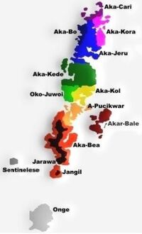 Andamanese languages-map