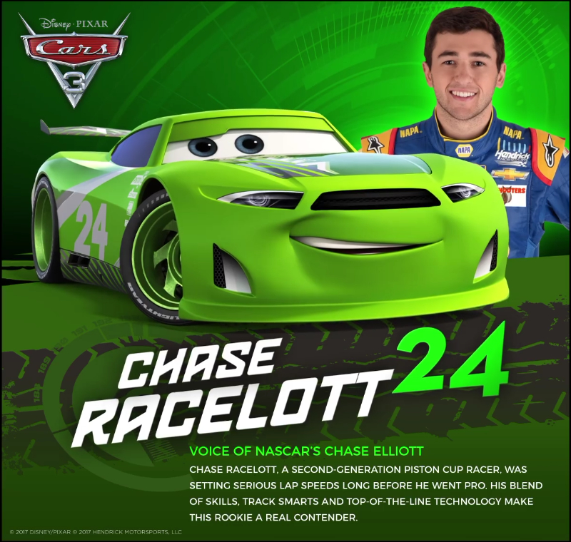 disney cars chase racelott