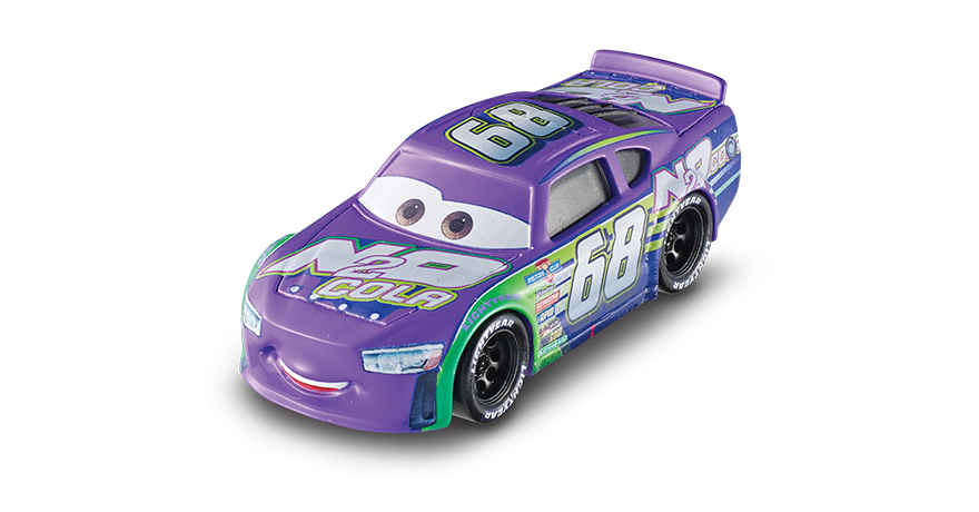 purple race car from cars 3