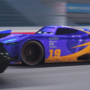 purple race car from cars 3