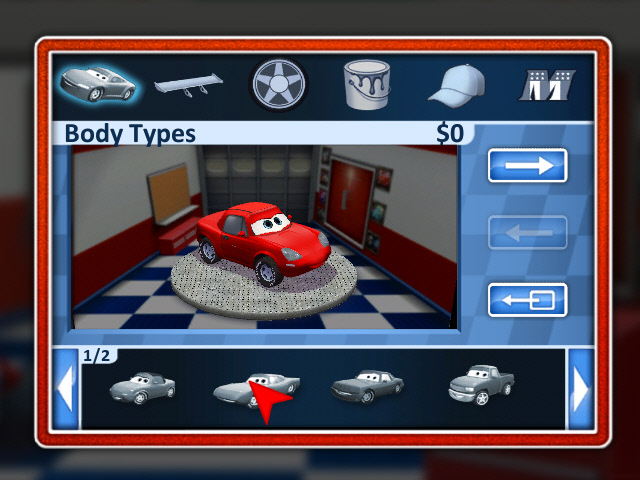 cars toon games