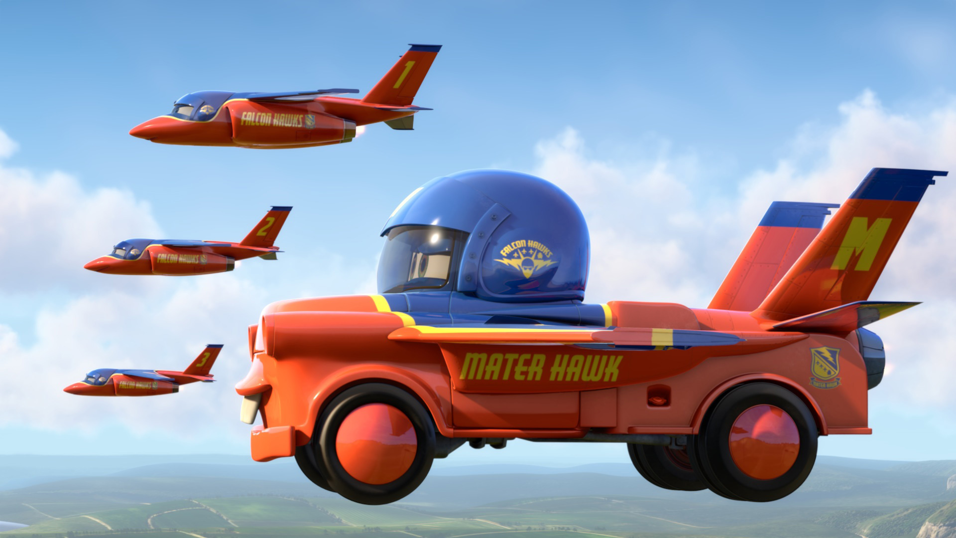 cars 2 mater flying