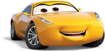 dinoco yellow car