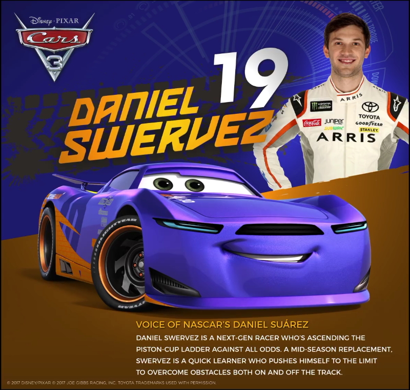 disney pixar cars 3 danny swervez