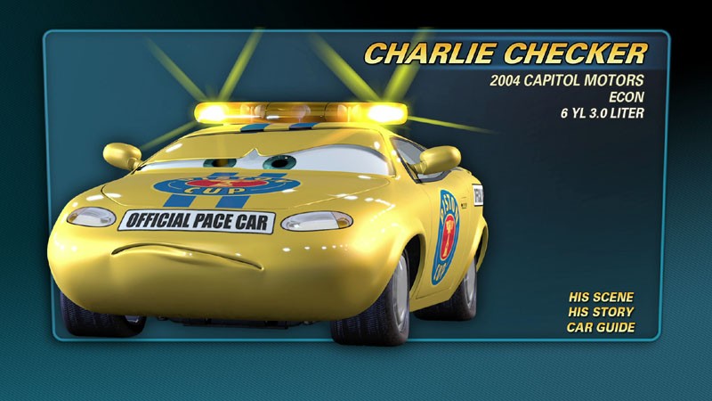 disney cars pace car