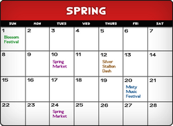 Springcalendar