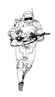 Armor study, Running
