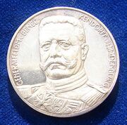 WWI German Silver Medal East Prussia 1914. Obverse