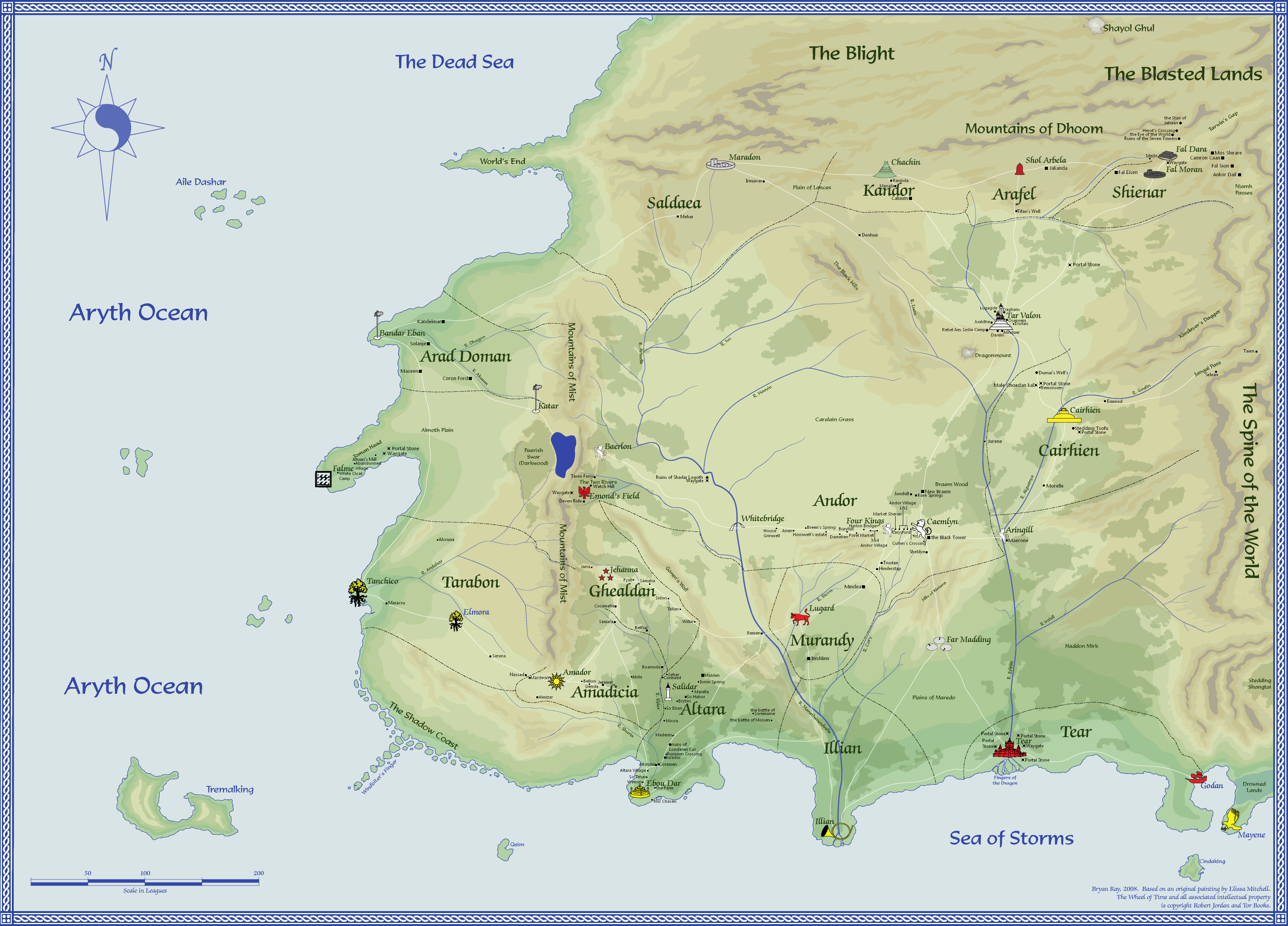 Robert Jordan Wheel Of Time Map Westlands | A Wheel of Time Wiki | Fandom
