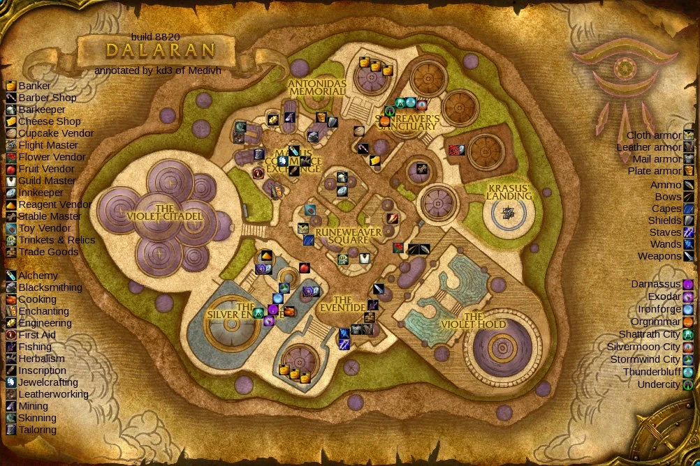 Изображение Dalaran beta map.jpg WoWWiki FANDOM powered by Wikia