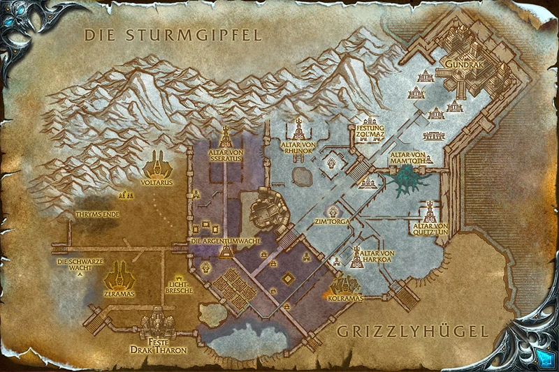 Bild Zul Drak Karte.jpg WoWWiki FANDOM powered by Wikia