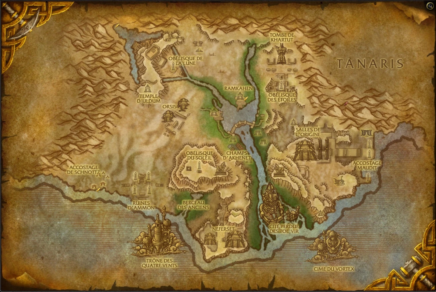 Image - Uldum map cata.jpg | WikiWoW | FANDOM powered by Wikia