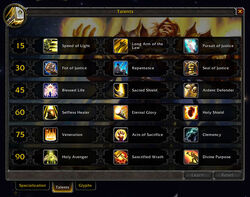 Talents for Paladins