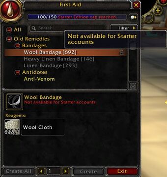 World Of Warcraft Starter Edition Wowwiki Fandom